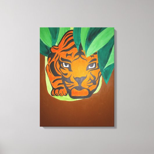 Impression sur toile de l'œil de tigre (Recto)