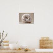 Impression sur toile de luxe Coquille Spirale Opal (Cuisine)