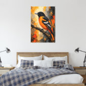 Impression sur toile de luxe du Baltimore Oriole (Insitu(Chambre))