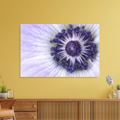 Impression sur toile de macro fleur d'anémone viol (Insitu(Salon))