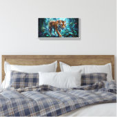 Impression sur toile de Majestic Stalking Tiger Fa (Insitu(Chambre))