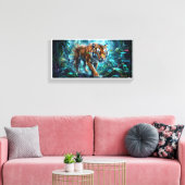 Impression sur toile de Majestic Stalking Tiger Fa (Insitu(Salon))