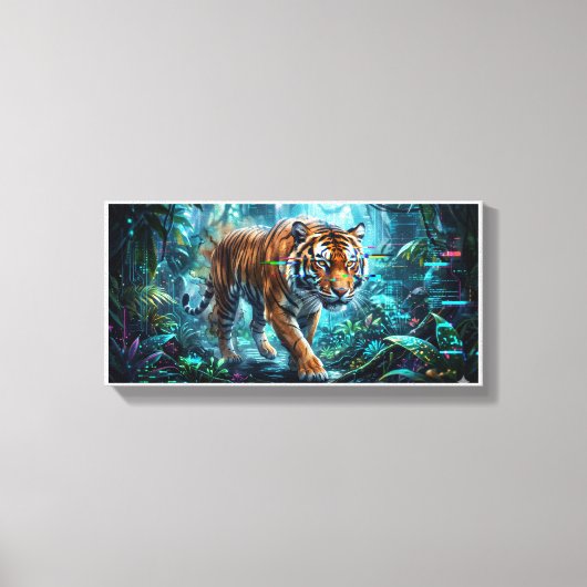 Impression sur toile de Majestic Stalking Tiger Fa (Recto)