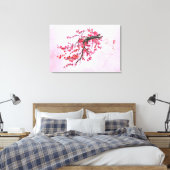Impression sur toile de Mère aux fleurs de cerisie (Insitu(Chambre))