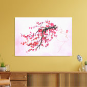 Impression sur toile de Mère aux fleurs de cerisie (Insitu(Salon))