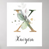 Impression sur toile de monogramme à lettre X pour (Devant)