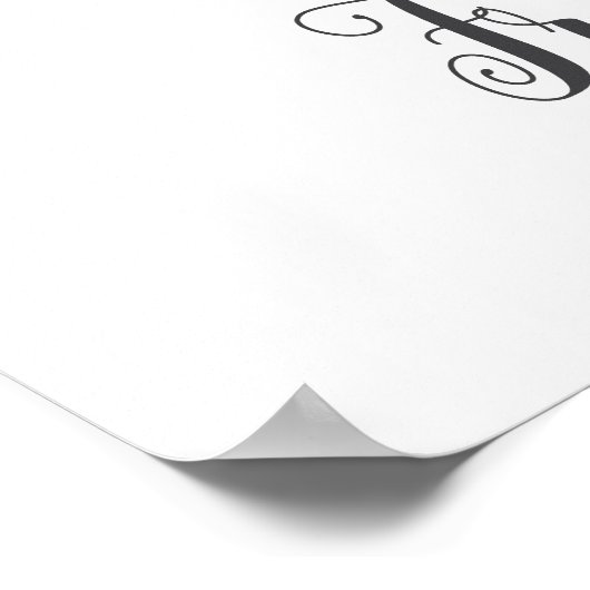 Impression sur toile de monogramme de lettre F pou (Coin)