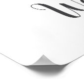 Impression sur toile de monogramme de lettre W pou (Coin)