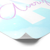 Impression sur toile de monogramme rose personnali (Coin)