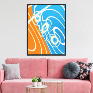 Impression sur toile de motif géométrique de physi