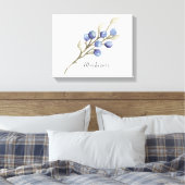 Impression sur toile de myrtilles sur une branche (Insitu(Chambre))