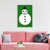 Impression sur toile de neige de Noël souriant (Insitu(Salon))