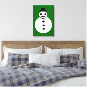 Impression sur toile de neige de Noël souriant (Insitu(Chambre))