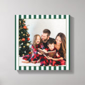 Impression sur toile de Noël rayée classique avec (Recto)