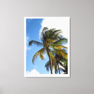 Impression sur toile de palmier