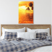 Impression sur toile de palmier horizontal au couc (Insitu(Chambre))