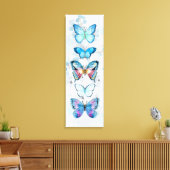 Impression sur toile de panneau Papillon Bleu (Insitu(Salon))