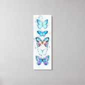 Impression sur toile de panneau Papillon Bleu (Recto)