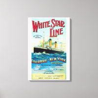 IMPRESSION SUR TOILE DE PAQUEBOT DE LA WHITE STAR