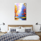 Impression sur toile de paysage d'automne (Insitu(Chambre))