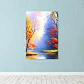 Impression sur toile de paysage d'automne (Insitu (Plancher de Bois))