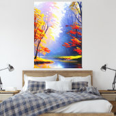 Impression sur toile de paysage d'automne (Insitu(Chambre))