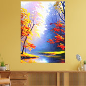 Impression sur toile de paysage d'automne (Insitu(Salon))