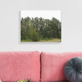 Impression sur toile de paysage de rangée d'arbres (Insitu(Salon))