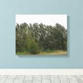 Impression sur toile de paysage de rangée d'arbres (Insitu (Plancher de Bois))