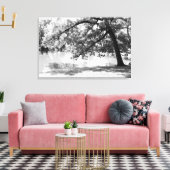 Impression sur toile de paysage en noir et blanc (Insitu(Salon))