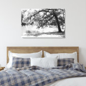 Impression sur toile de paysage en noir et blanc (Insitu(Chambre))