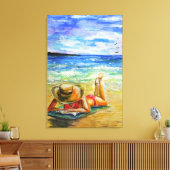 Impression sur toile de peinture à l'aquarelle - U (Insitu(Salon))