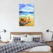 Impression sur toile de peinture à l'aquarelle - U (Insitu(Chambre))