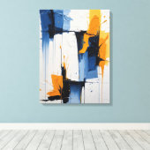 Impression sur toile de peinture abstraite moderne (Insitu (Plancher de Bois))