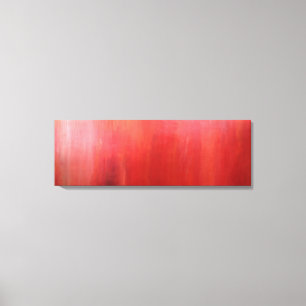 Impression sur toile de peinture acrylique rouge E