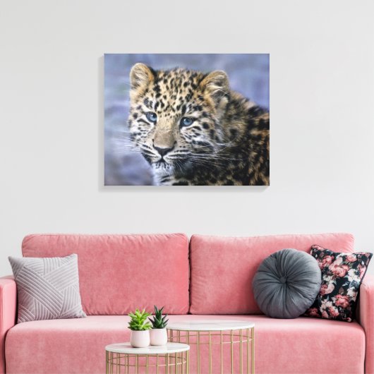 Impression sur toile de petit léopard (Insitu(Salon))