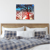 Impression sur toile de photo de chênes modernes (Insitu(Chambre))