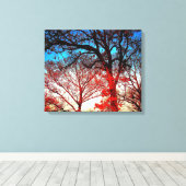 Impression sur toile de photo de chênes modernes (Insitu (Plancher de Bois))