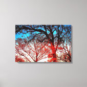 Impression sur toile de photo de chênes modernes (Recto)