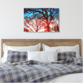 Impression sur toile de photo de chênes modernes (Insitu(Chambre))