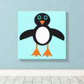 Impression sur toile de pingouin mignon (Insitu (Plancher de Bois))