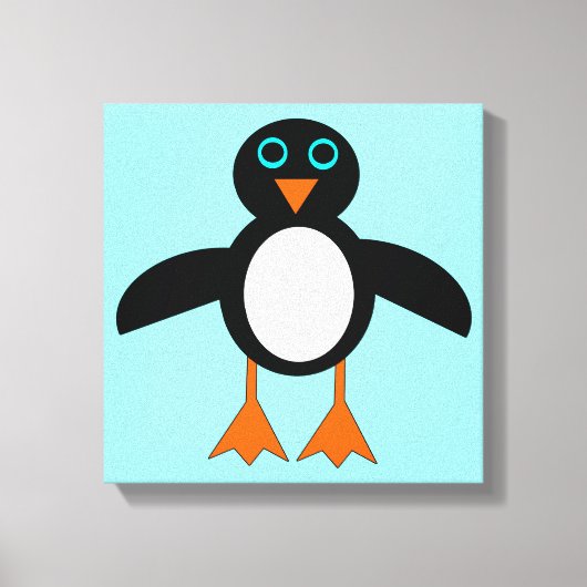 Impression sur toile de pingouin mignon (Recto)