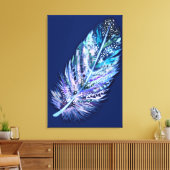 Impression sur toile de plume - Vos couleurs (Insitu(Salon))