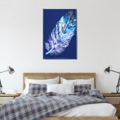 Impression sur toile de plume - Vos couleurs (Insitu(Chambre))