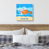 Impression sur toile de poisson et d'appât amoureu (Insitu(Chambre))