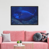 Impression sur toile de poisson tropical bleu (Insitu(Salon))