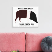 Impression sur toile de porc Saddleback (Insitu(Salon))
