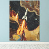 Impression sur toile de propulseurs (Insitu (Plancher de Bois))