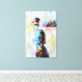 Impression sur toile de réflexion - Peinture corpo (Insitu (Plancher de Bois))