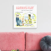 Impression sur toile de Rick London Funny Planet T (Insitu(Salon))
